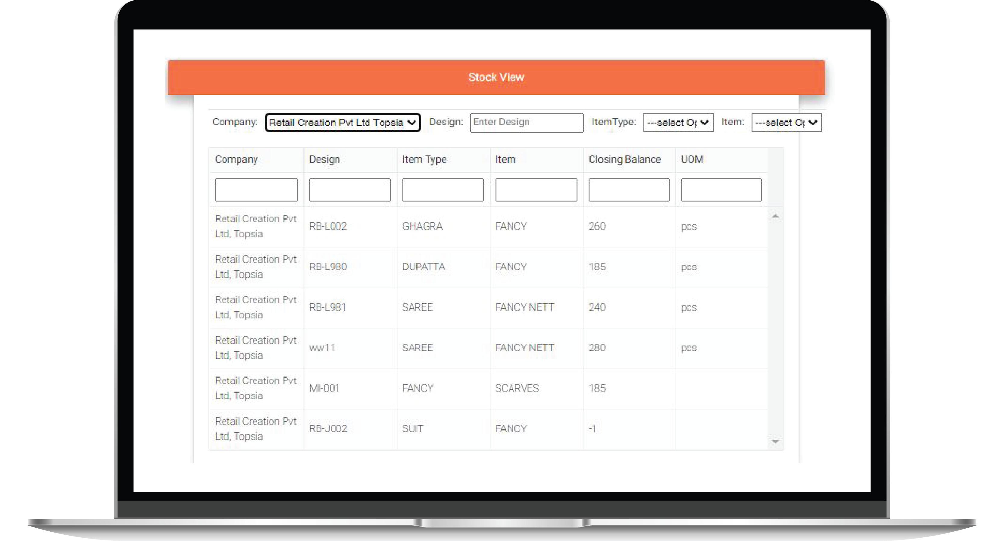 Retail Management System